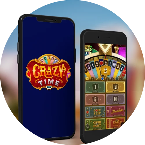 Crazy Time works on any mobile device.