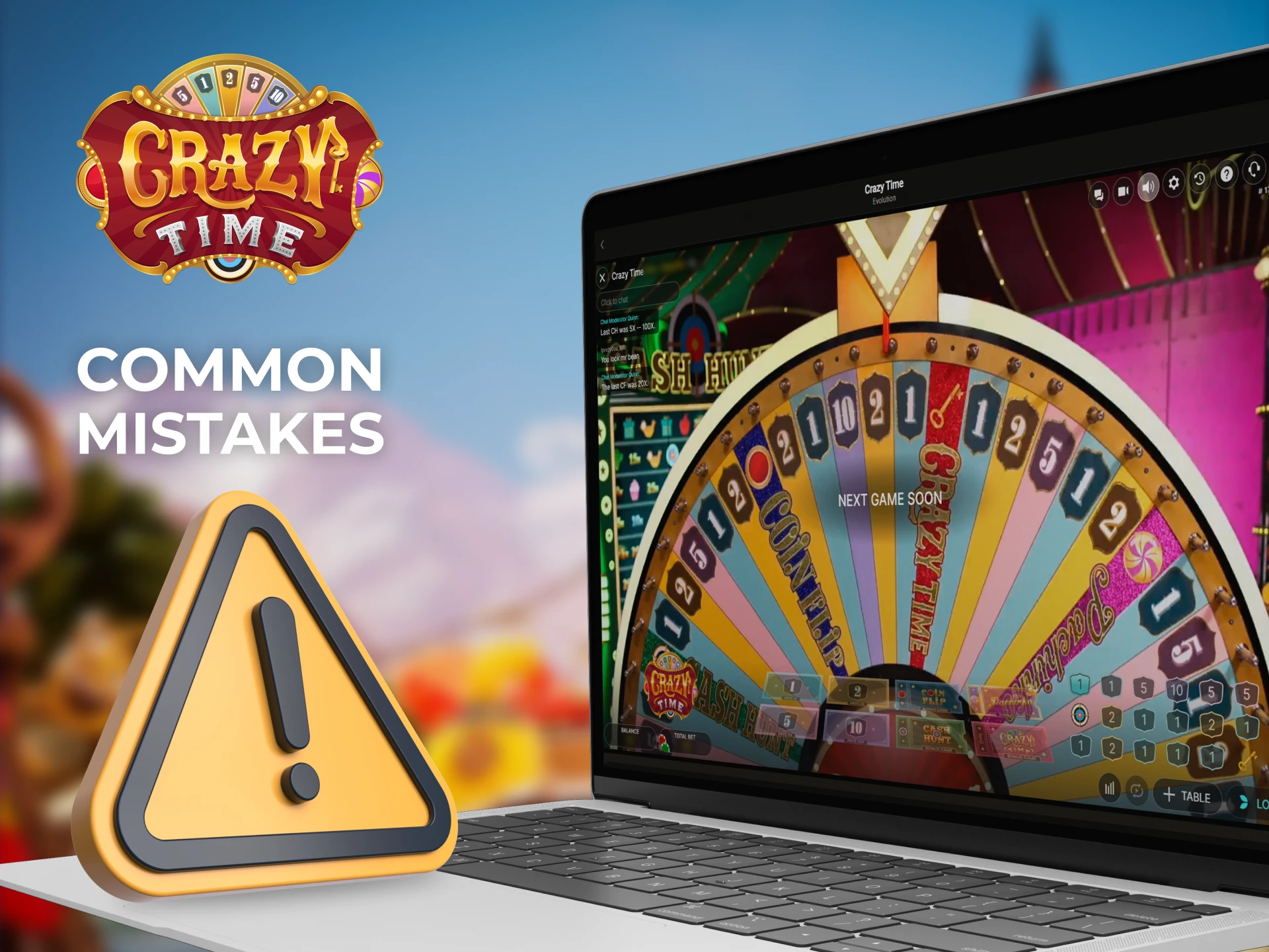 Find out what mistakes you can make while playing Crazy Time so you can prevent them.