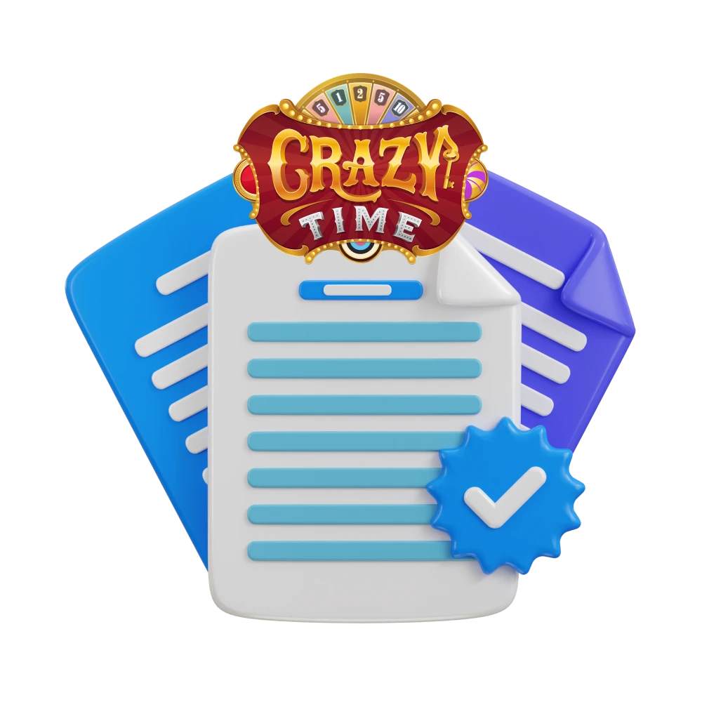 If you play Crazy Time, read our terms and conditions.