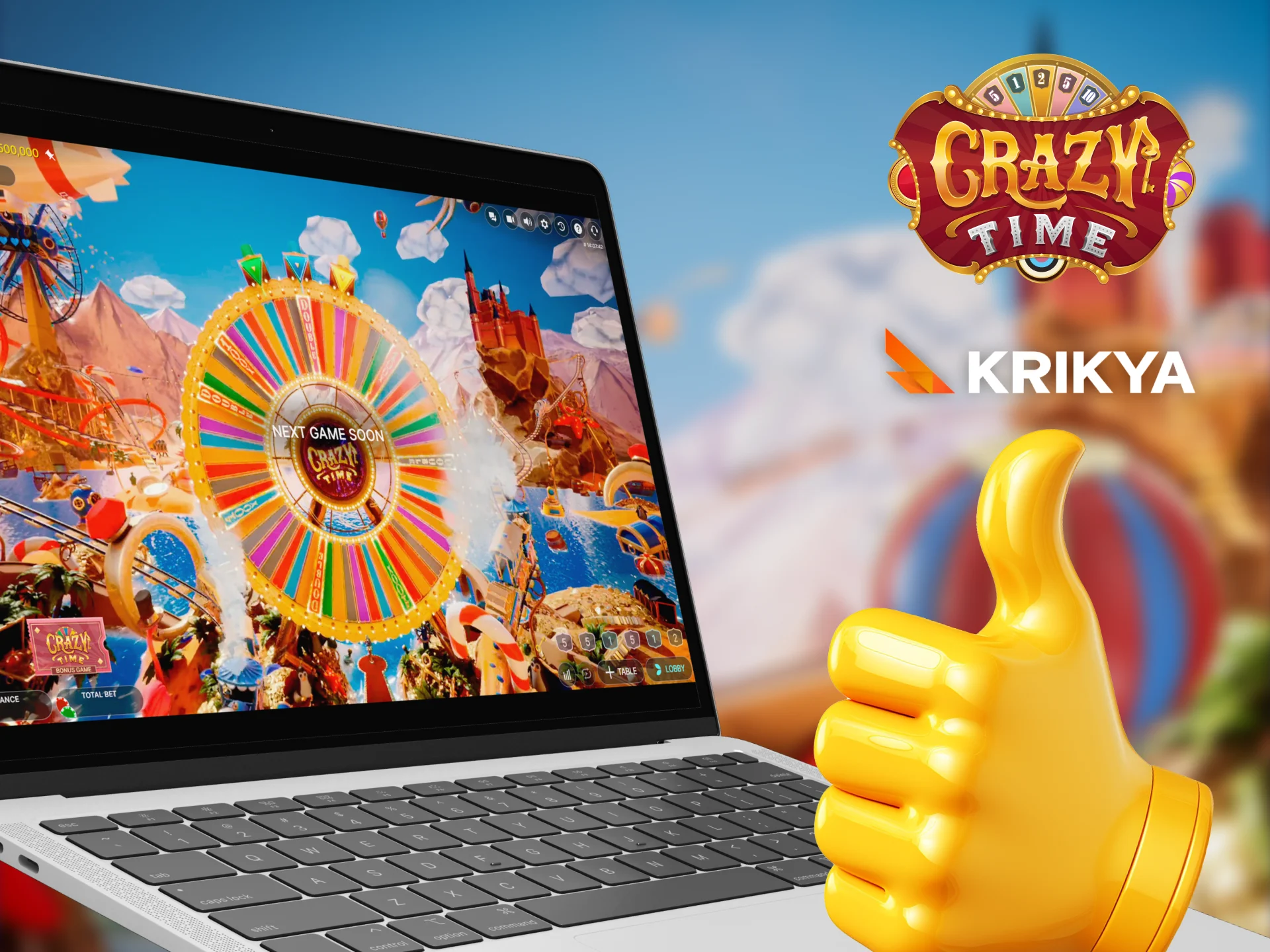 You definitely have to play Crazy Time at Krikya.