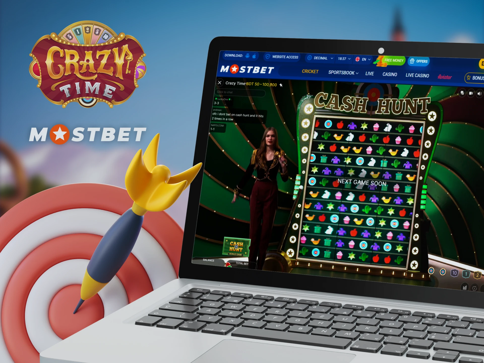 Win more in Crazy Time on Mostbet with our strategy.