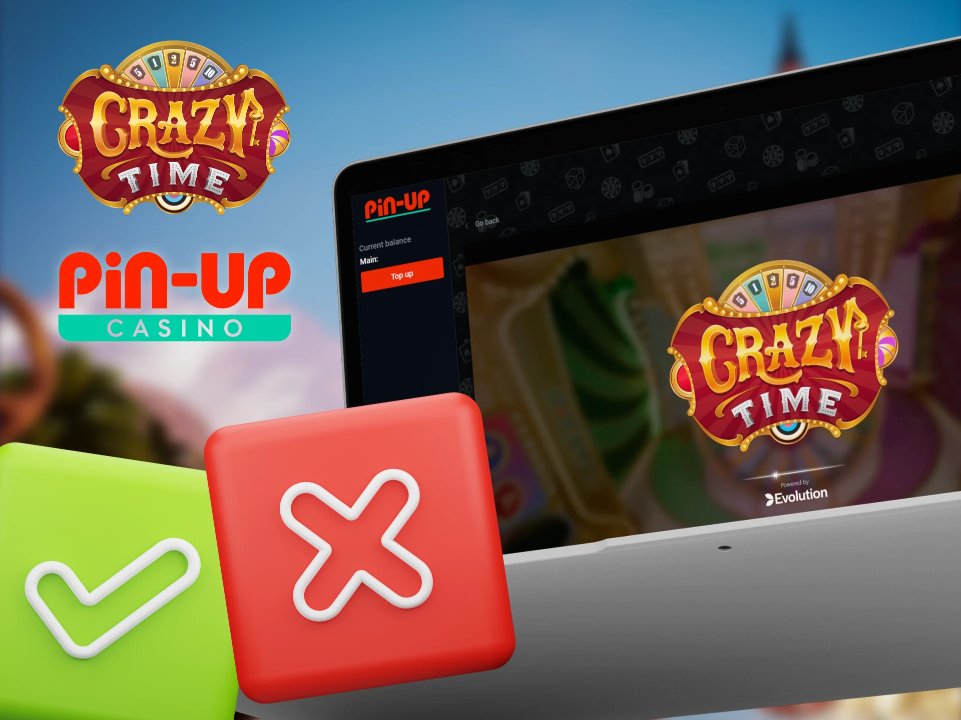 Pros and cons of playing Crazy Time at Pin Up Casino.